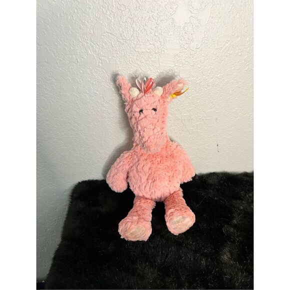 Steiff pink rose giraffe plush stuffed animal - Picture 1 of 4